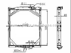 Volvo Radiator 8500328/8149681/8112566