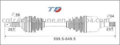 Brand New Complete Shaft for Toyota