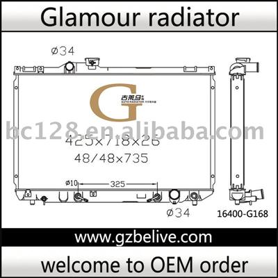 Radiator Auto -TOYOTA  CROWN 3.0 JZS155 AT 16400-46360