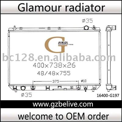 Radiator Auto -TOYOTA Camry/Solara,Lexus ES300 AT