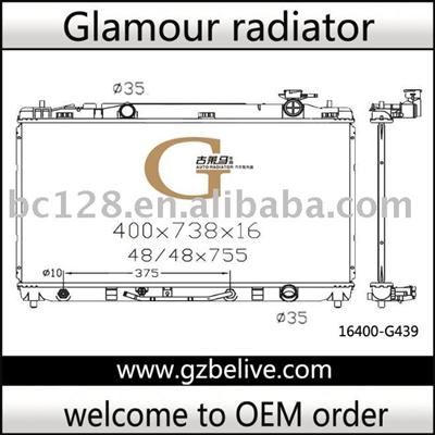 Radiator Auto -TOYOTA Crown AT 16400-46520