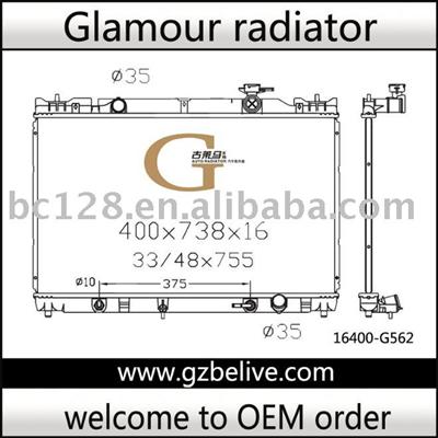 Radiator Auto -TOYOTA Camry 4cy1 ACV30 AT 16400-28280