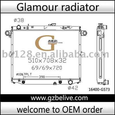 Radiator Auto -TOYOTA Landcruiser FZJ100 HDJ101 AT 16400-66120