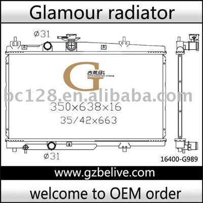 Radiator Auto -TOYOTA Vios  AT 16400-02420