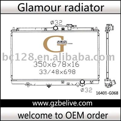 Radiator Auto -Accord/Prelude,Acura CL2.2 AT 19010-P0F-J01