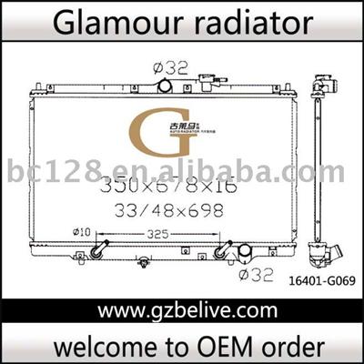 Radiator Auto -Accord/Prelude,Acura CL2.2 AT 19010-P0D-J51