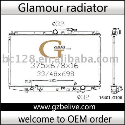 Radiator Auto -Accord 4cy1/Avancier AT 19010-PAA-A51