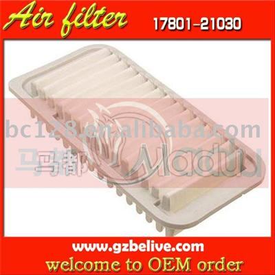 car air filter paper for TOYOTA YARIS 17801-21030