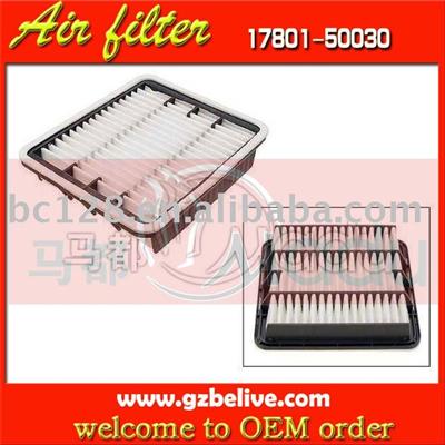 clean air filter for LEXUS LS (FE) 17801-50030