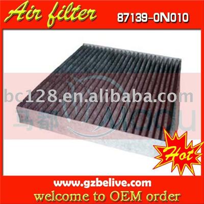 air conditioning filter for TOYOTA  Crown/Reiz GR182/GRX122 87139-0N010