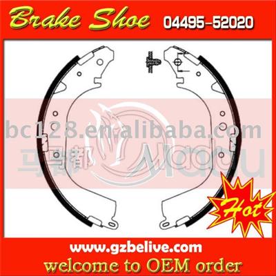 car brake shoe for TOYOTA LAND CRUISER 04495-60051