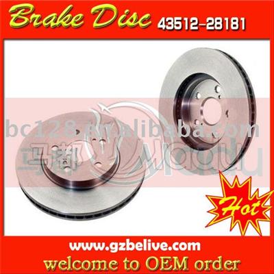 brake disc TOYOTA CAMRY PREVIA 43512-28180