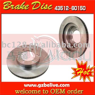 brake disc rotor for TOYOTA PRADO 43512-60150