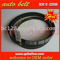 auto fan belt for  TOYOTA LEXUS 90916-02586