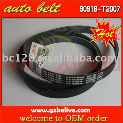 rubber fan Belt for TOYOTA COROLLA 90919-T2007