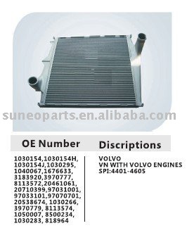 VOLVO Intercooler 3183920,1030154,1030154H