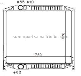 HINO PROFIA U-FS3F#B 1992-1994 Radiator