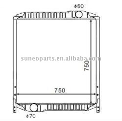 HINO PROFIA W-SH 1V#B 1992-1995 Radiator