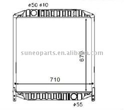 HINO DOLPHIN FW2KAA 1989-1992 Radiator