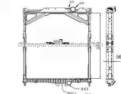 Volvo Radiator 900*868*56