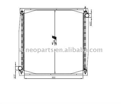 Scania Radiator 855*938*48
