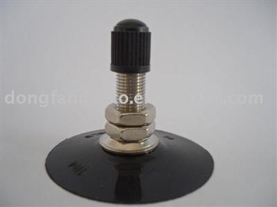 Chromed Snap-in passenger car tire valves TR4