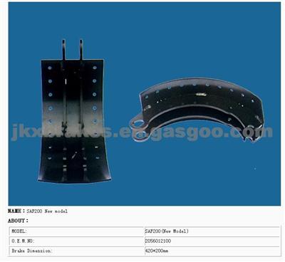 SAF200(New ) Steel Brake Shoes OEM 2.056.0120.00