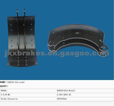 SAF200(Old ) Steel Brake Shoes OEM 3.054.0053.00