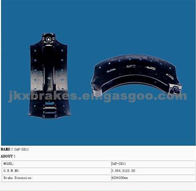 SAF-SK11 Steel Brake Shoes OEM 3.054.0122.00