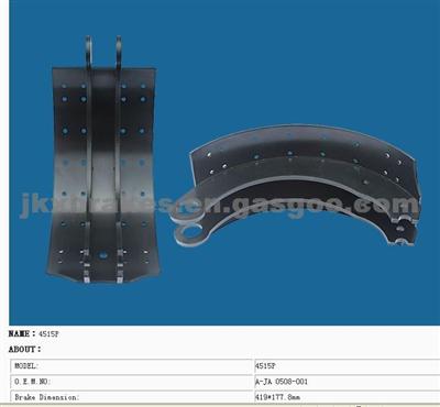 4515PTruck Steel Brake Shoes OEM A-JA0508-001