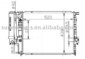 BMW 89-95 E34 M40 Radiator 17111719309