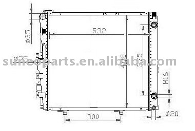 BENZ 124 300E CE SD 39 88-91 Radiator 1245009003