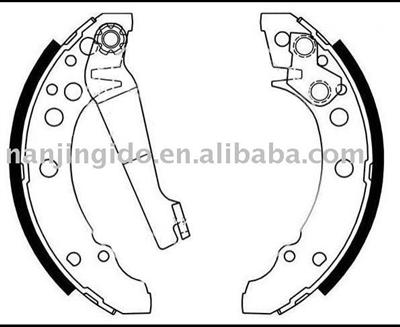 Audi brake shoes 171609525A