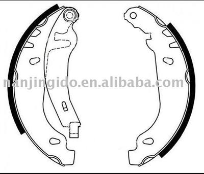 Fiat Panda brake shoes 4241G3