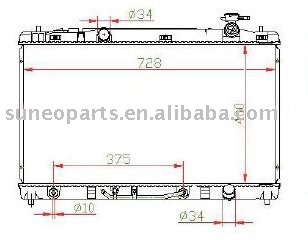 TOYOTA CAMRY 06 ACV40 Radiator 16400-OH291