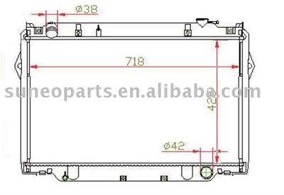 TOYOTA LANDCR UISER 93-98 Radiator 16400-66030