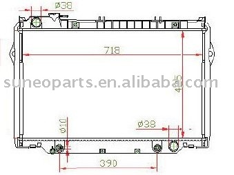 TOYOTA LANDCR UISER 90-93 FJ80 Radiator 16400-61170