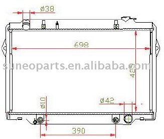 TOYOTA LANDCR UISER 95-98 Radiator 16400-66080