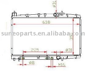 TOYOTA PROBOX(SUCCEED VAN ) 02-03 Radiator 16400-21210