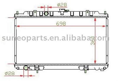 NISSAN SUNNY 2002 N16 Radiator 21410-4M400