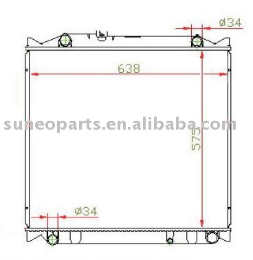 TOYOTA PARADO'95-98 VZJ95 Radiator 16400-75160