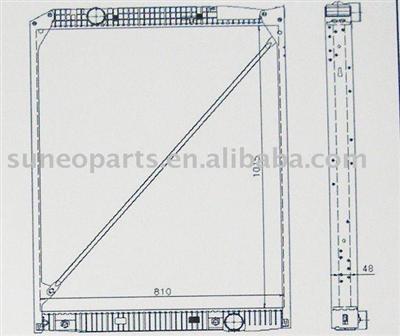 MERCEDES BENZ Radiator 942 500 1203/2303/2803/2903