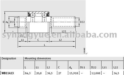 Water pump bearing WB11413