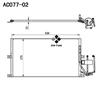 A/C condenser(AC077-02)