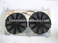 performance aluminum radiator fan shroud for NISSAN S13 90 SR20