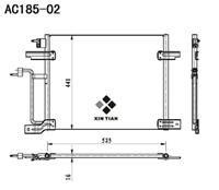 A/C condenser(AC185-02)