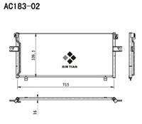 A/C condenser(AC183-02)