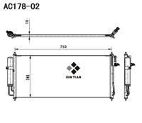 A/C condenser(AC178-02)