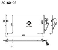 A/C condenser(AC160-02)