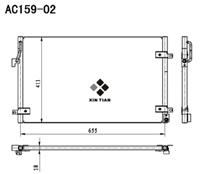 A/C condenser(AC159-02)